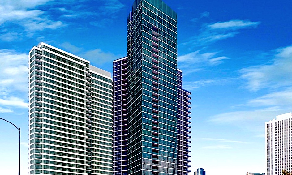 2018 rendering of 354 N Union Avenue apartment tower