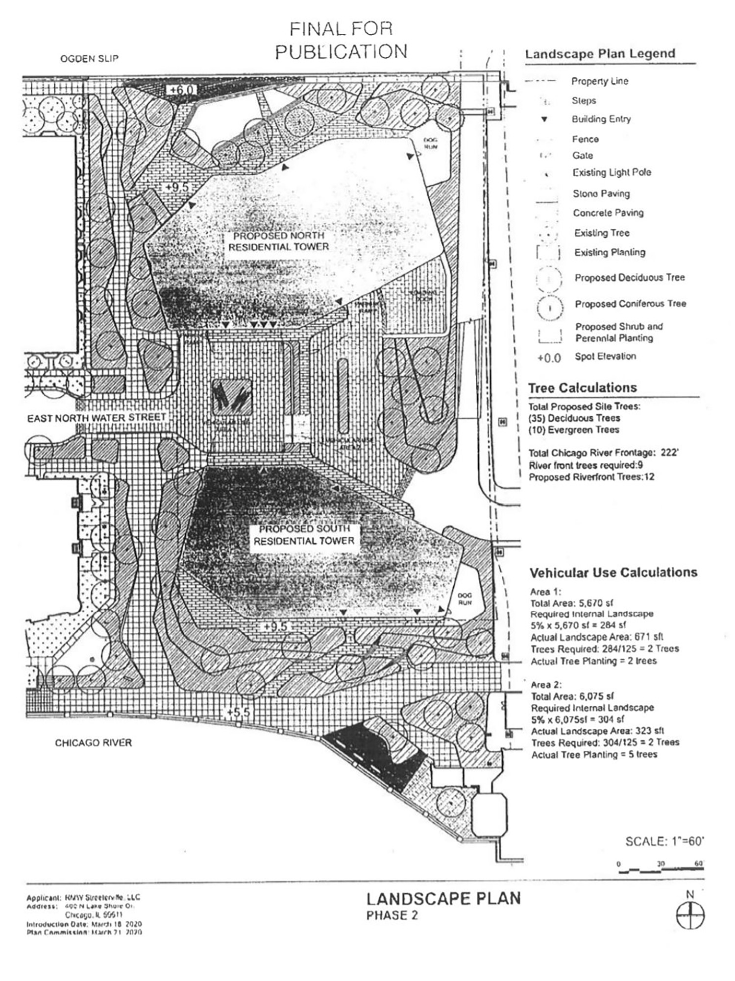 400 N Lake Shore Drive Phase 2 Site Plan. Drawing by SOM