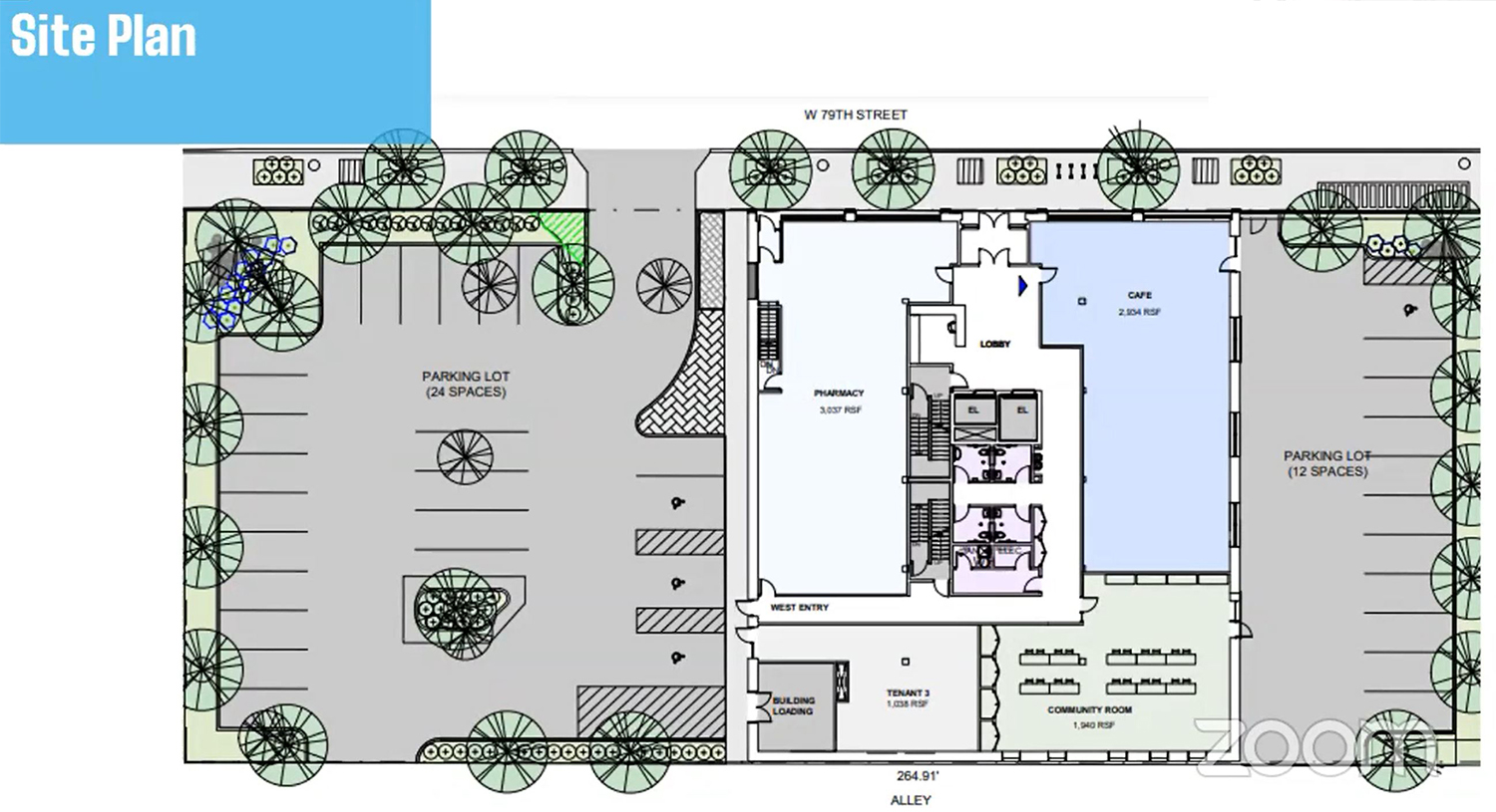 839 W 79th Street Site Plan. Drawing by MKB Architects