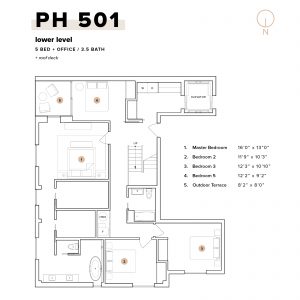 15 N Elizabeth Street penthouse plan (lower floor)