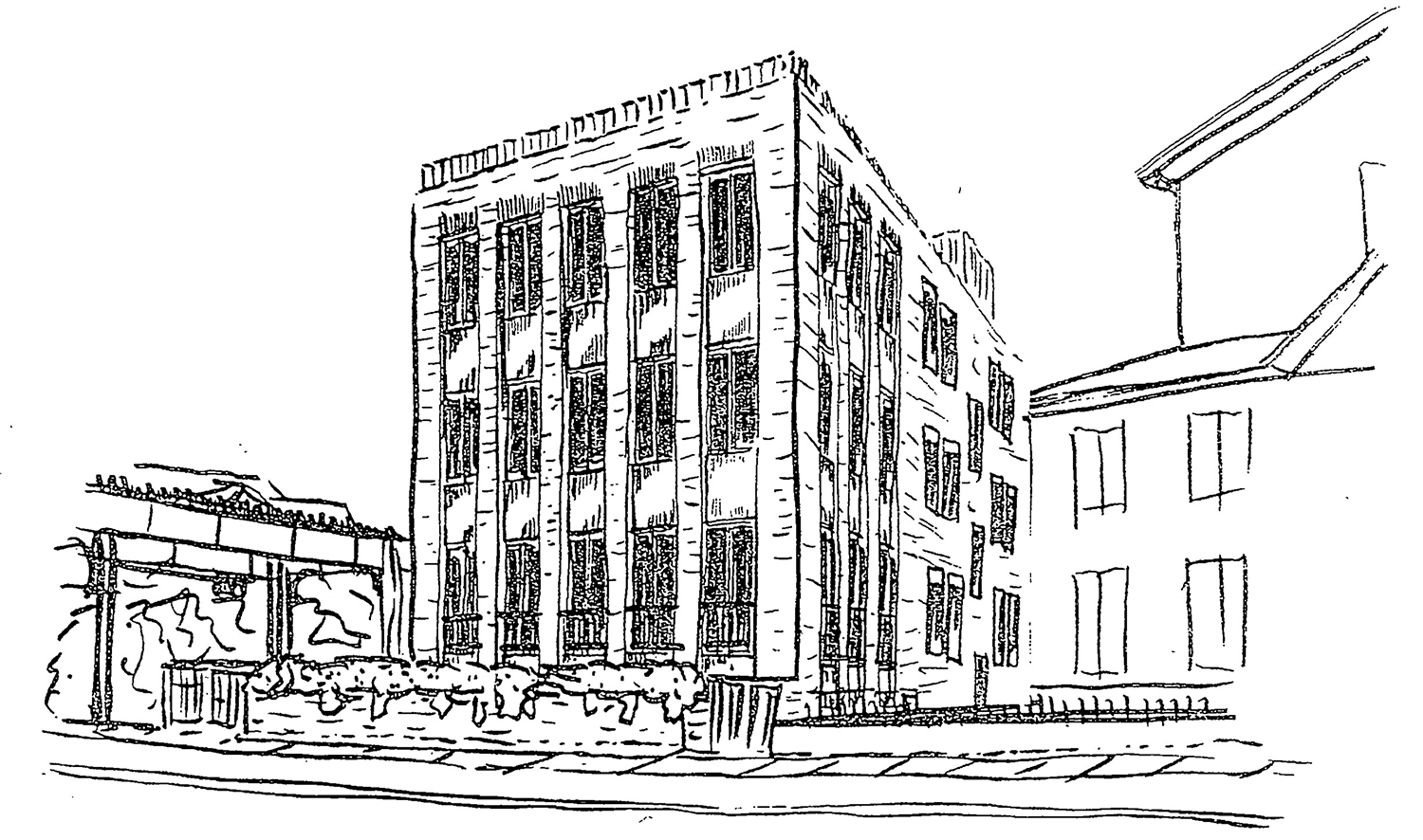 3409 N Bosworth Avenue. Drawing by Booth Hansen