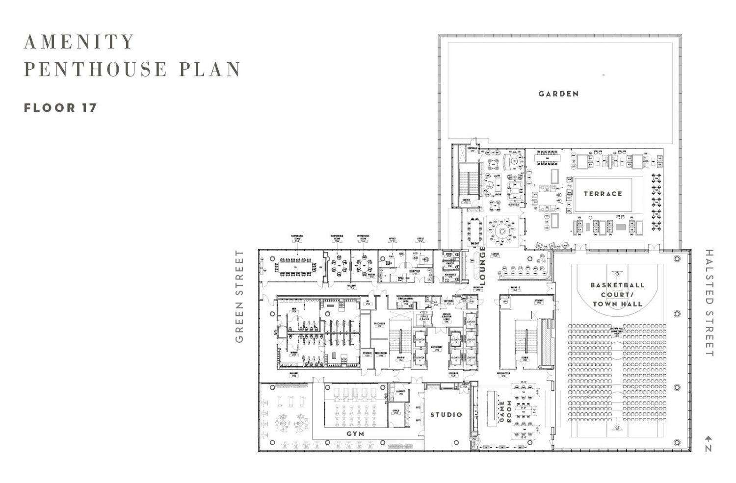 Amenity (17th) floor plan