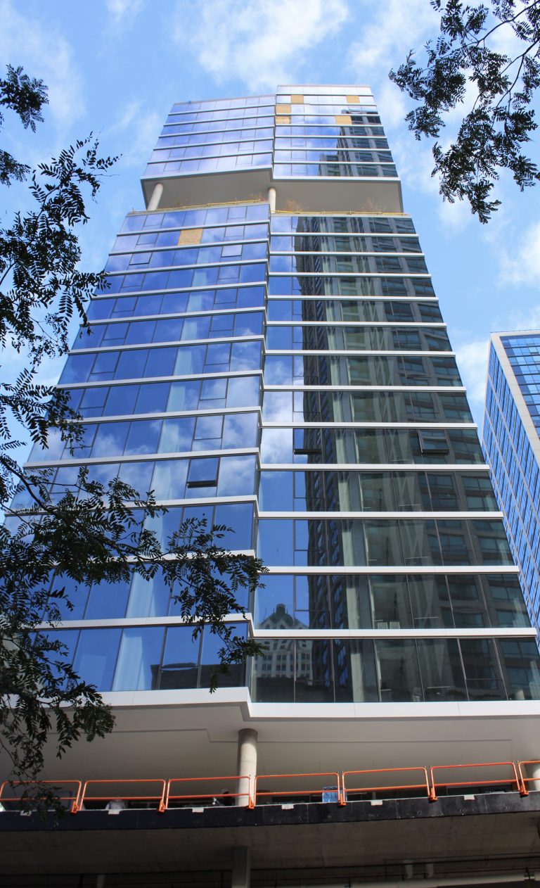 Parkline Chicago Wraps up Facade in The Loop Chicago YIMBY