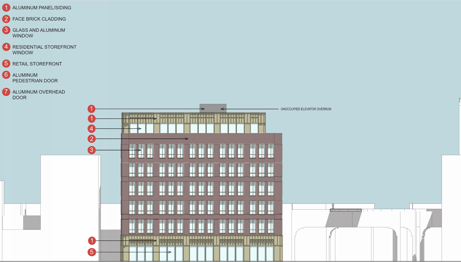 West Elevation for 1623 N Halsted Street. Drawing by Hartshorne Plunkard Architecture