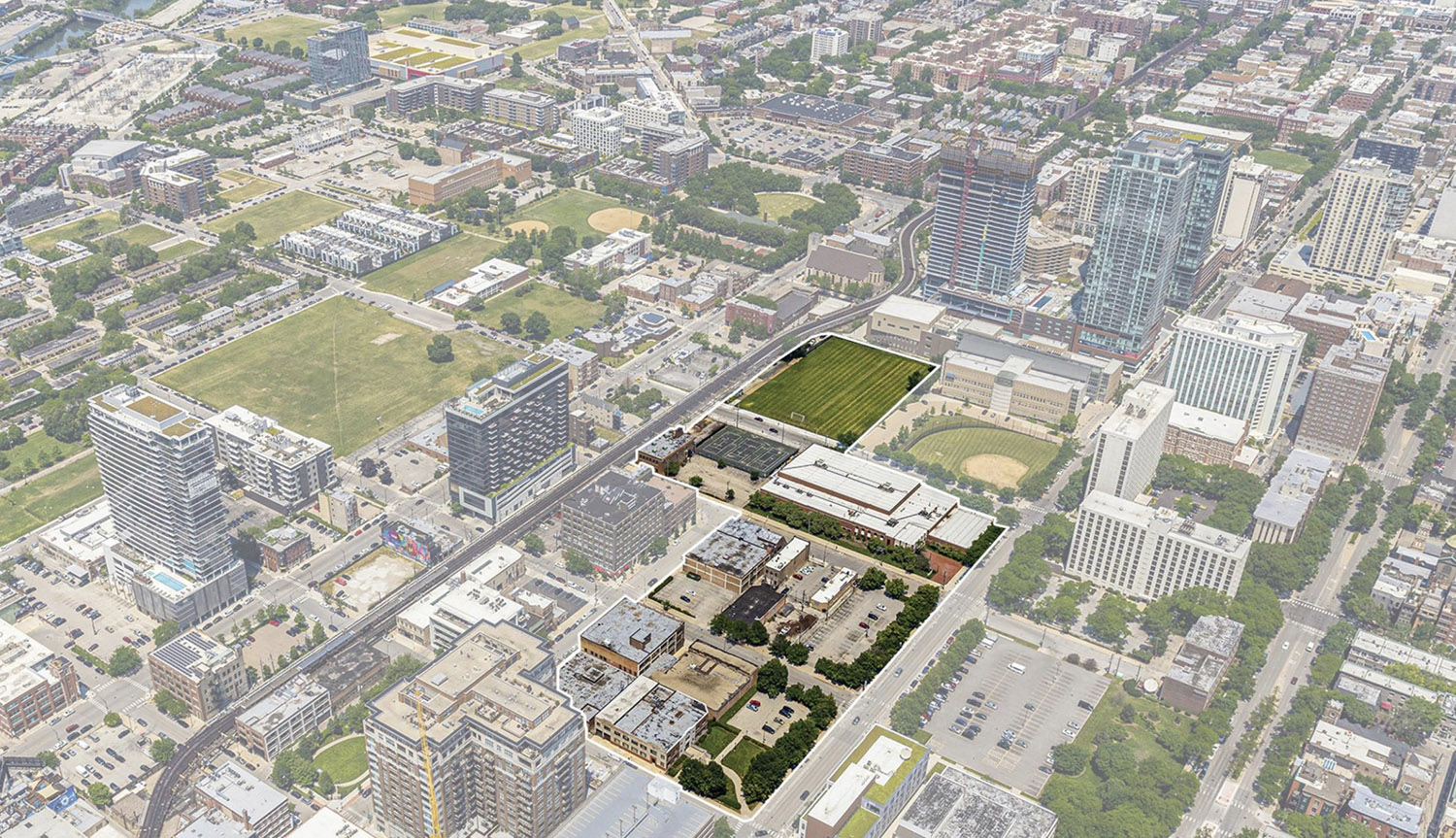 Aerial View of North Union Site. Rendering by JDL Development