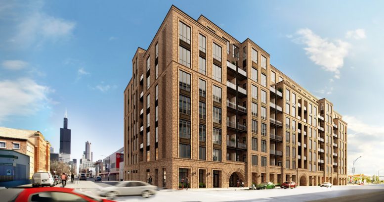 CA6 Condos at 311 S Racine Avenue. Rendering by SGW Architecture