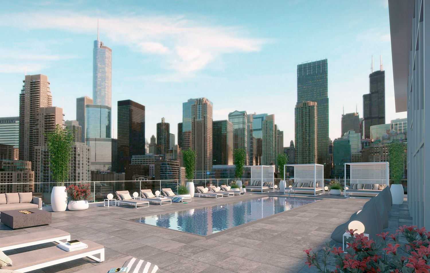 Bentham Chicago rooftop pool
