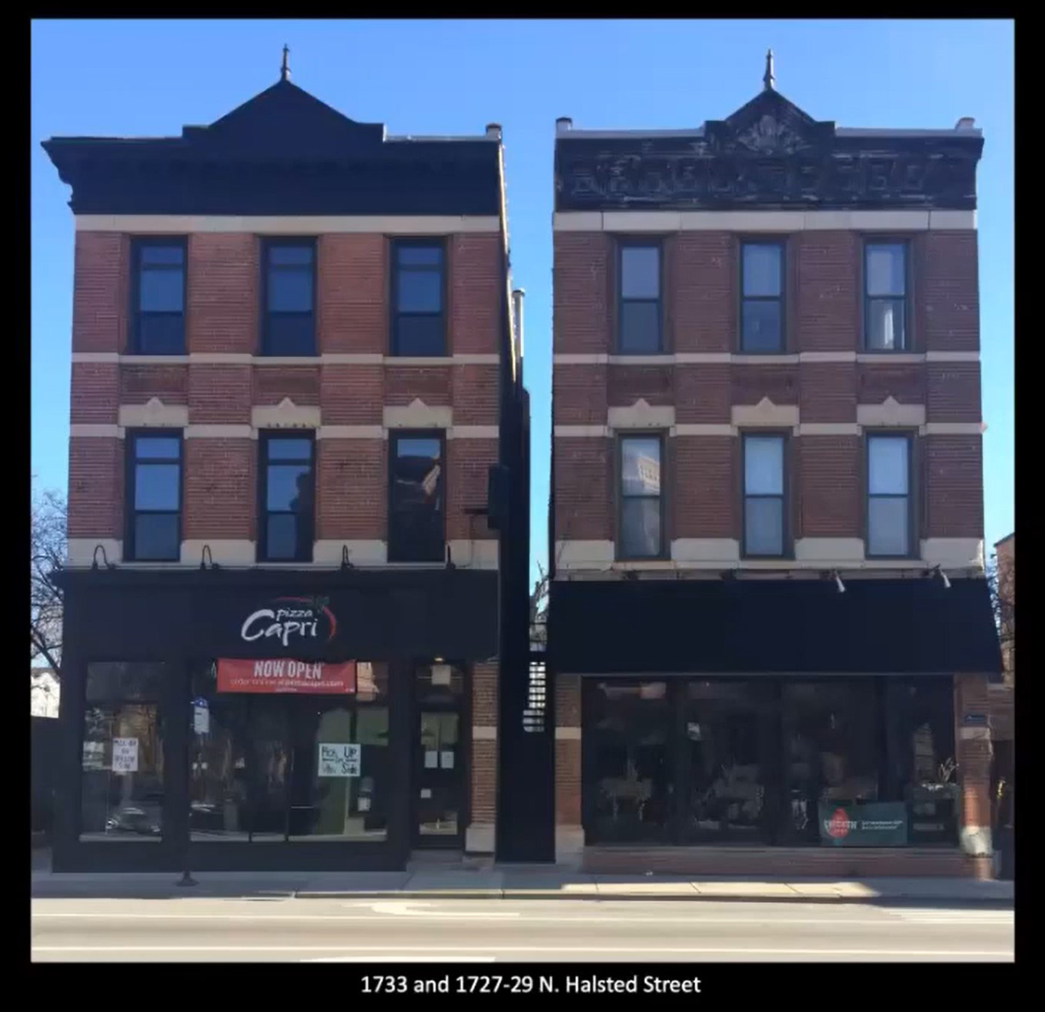 1727-29 and 1733 N Halsted Street. Image by CCL