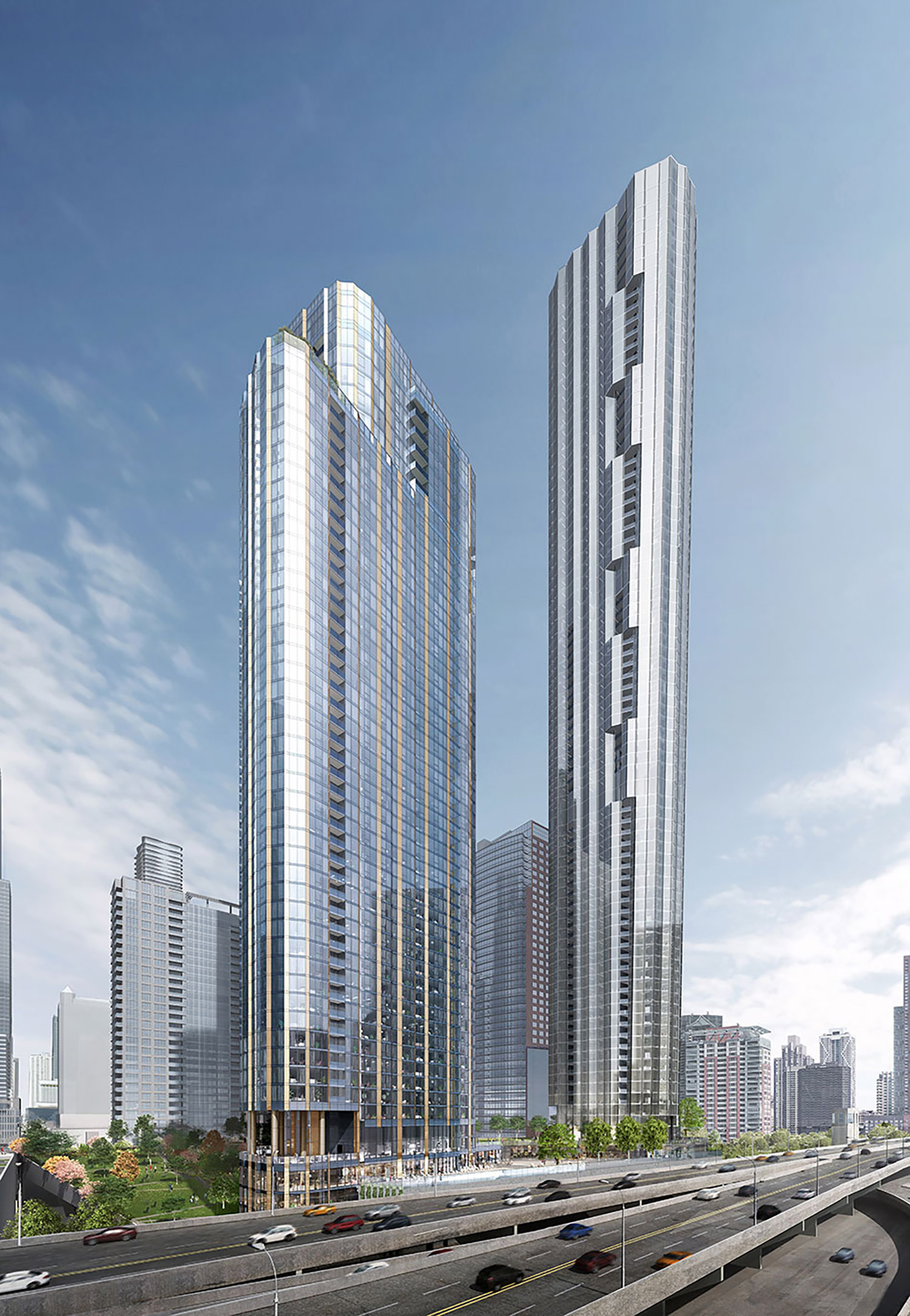 View of Parcel I at Lakeshore East. Rendering by bKL Architecture