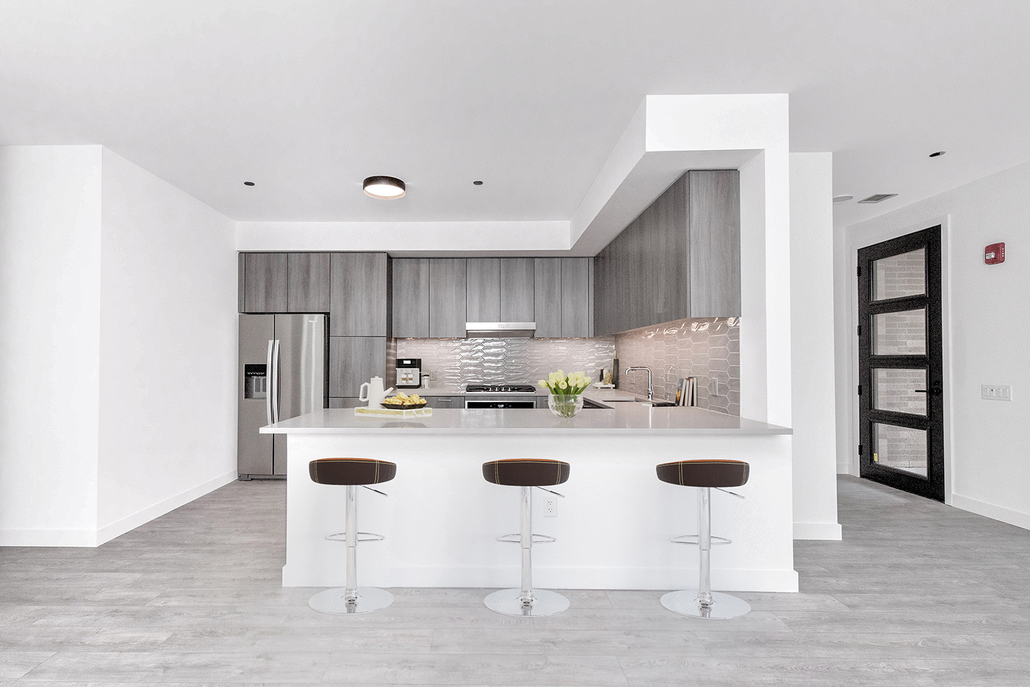 Unit Kitchen at Porte Townhomes. Image by Lendlease and The John Buck Company