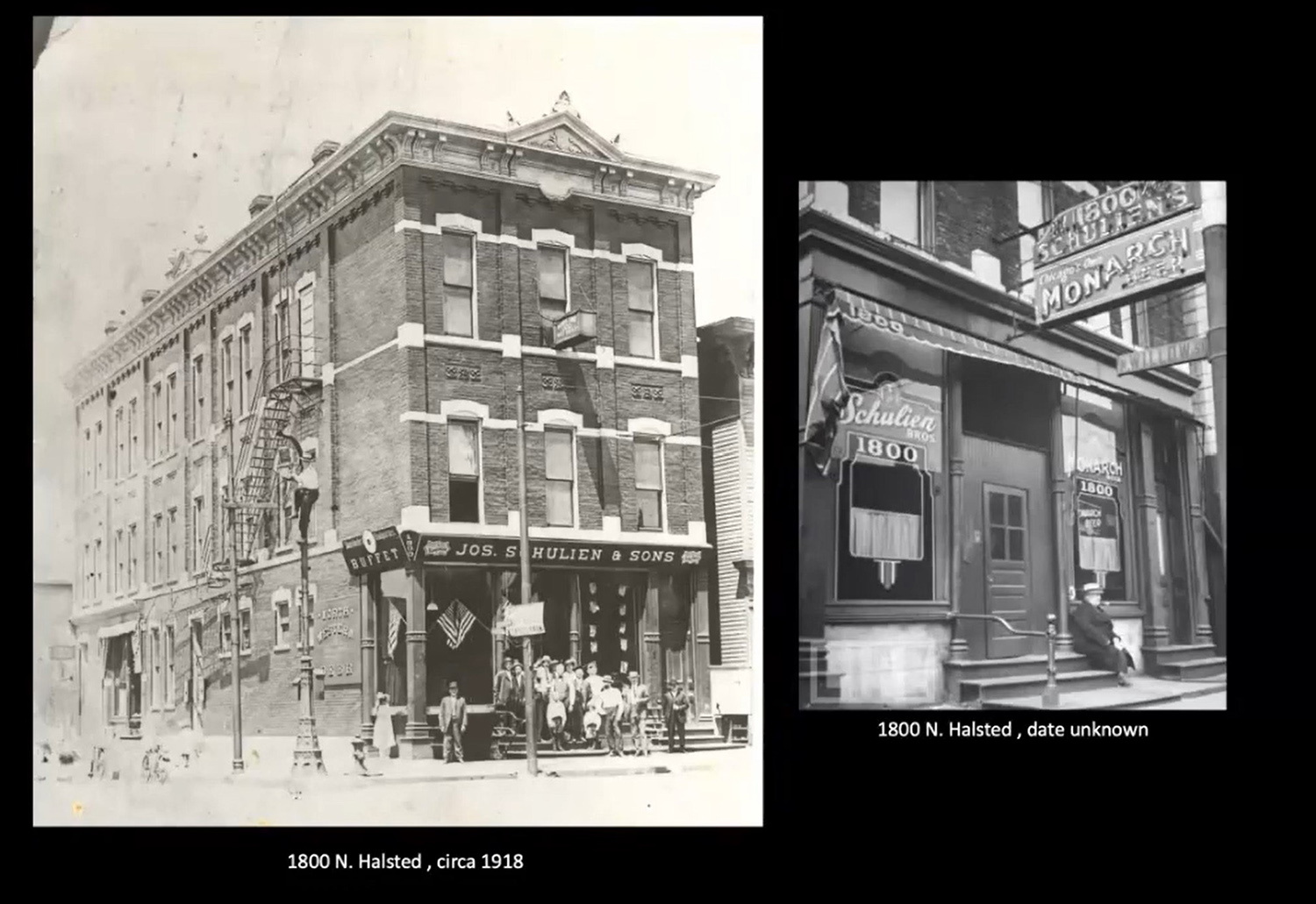 Historical Views of 1800 N Halsted Street. Images by CCL