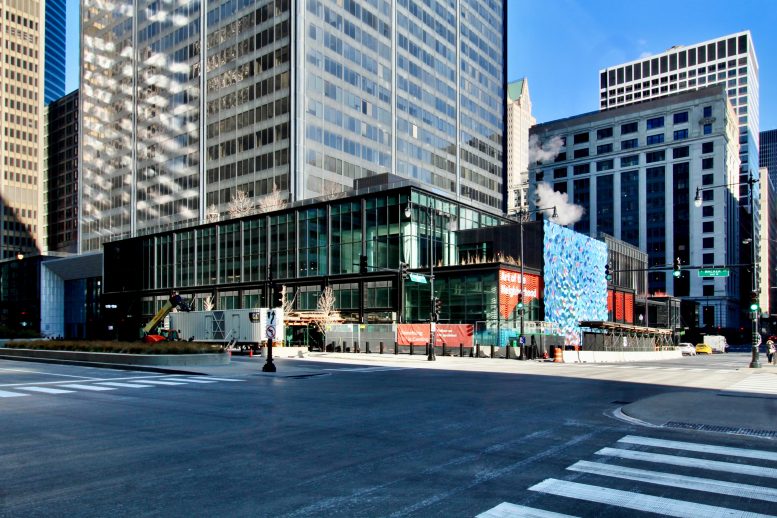 Catalog's Eastern Facade Receives Decorative Cladding at Base of Willis