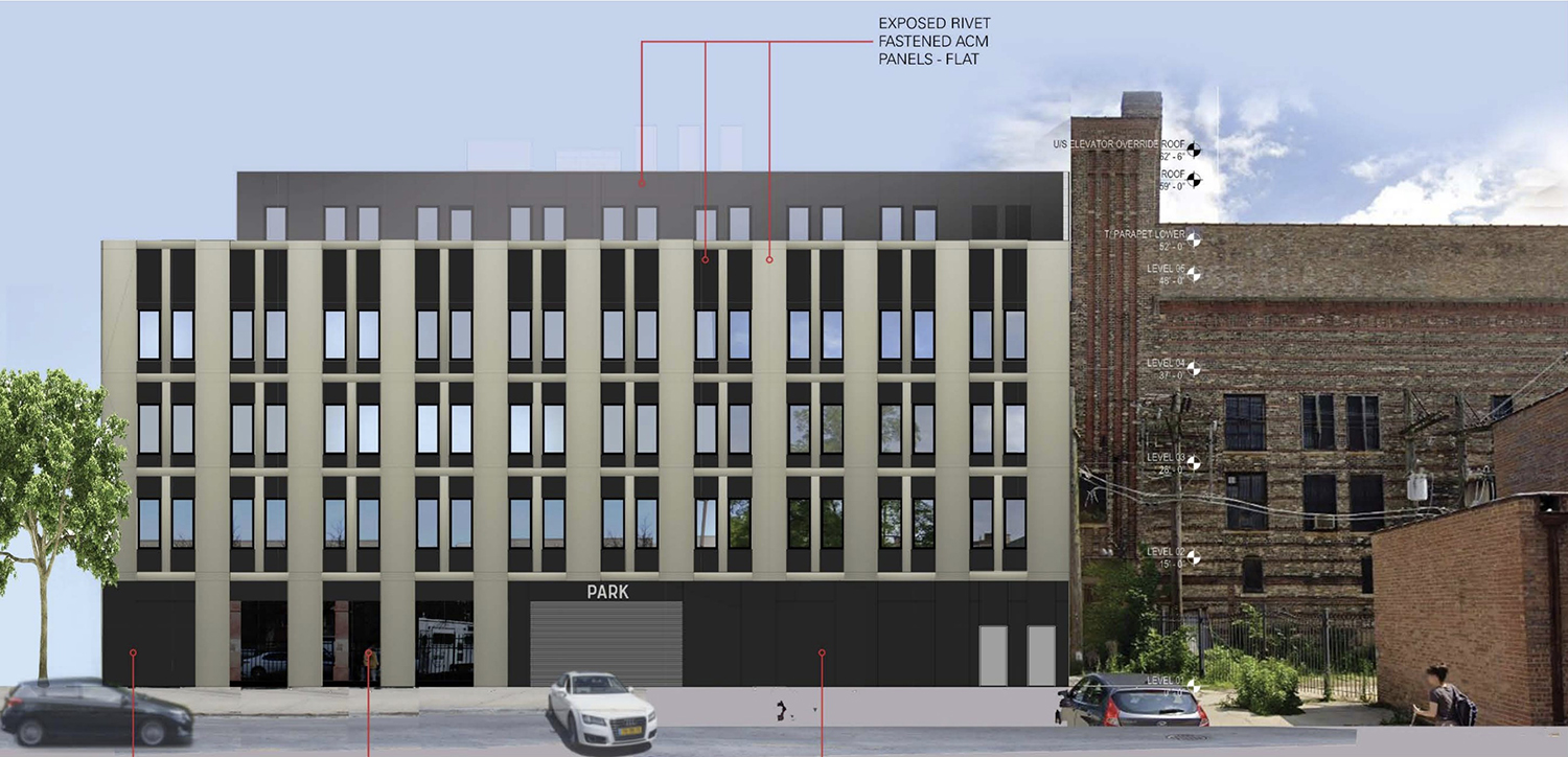 North Elevation for 4600 N Kenmore Avenue. Rendering by Level Architecture