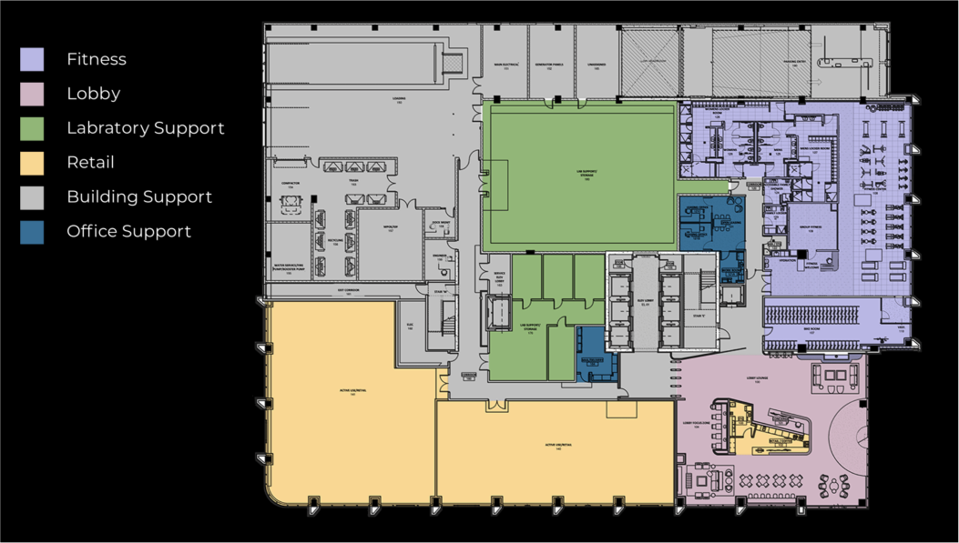 Fulton Labs ground floor layout