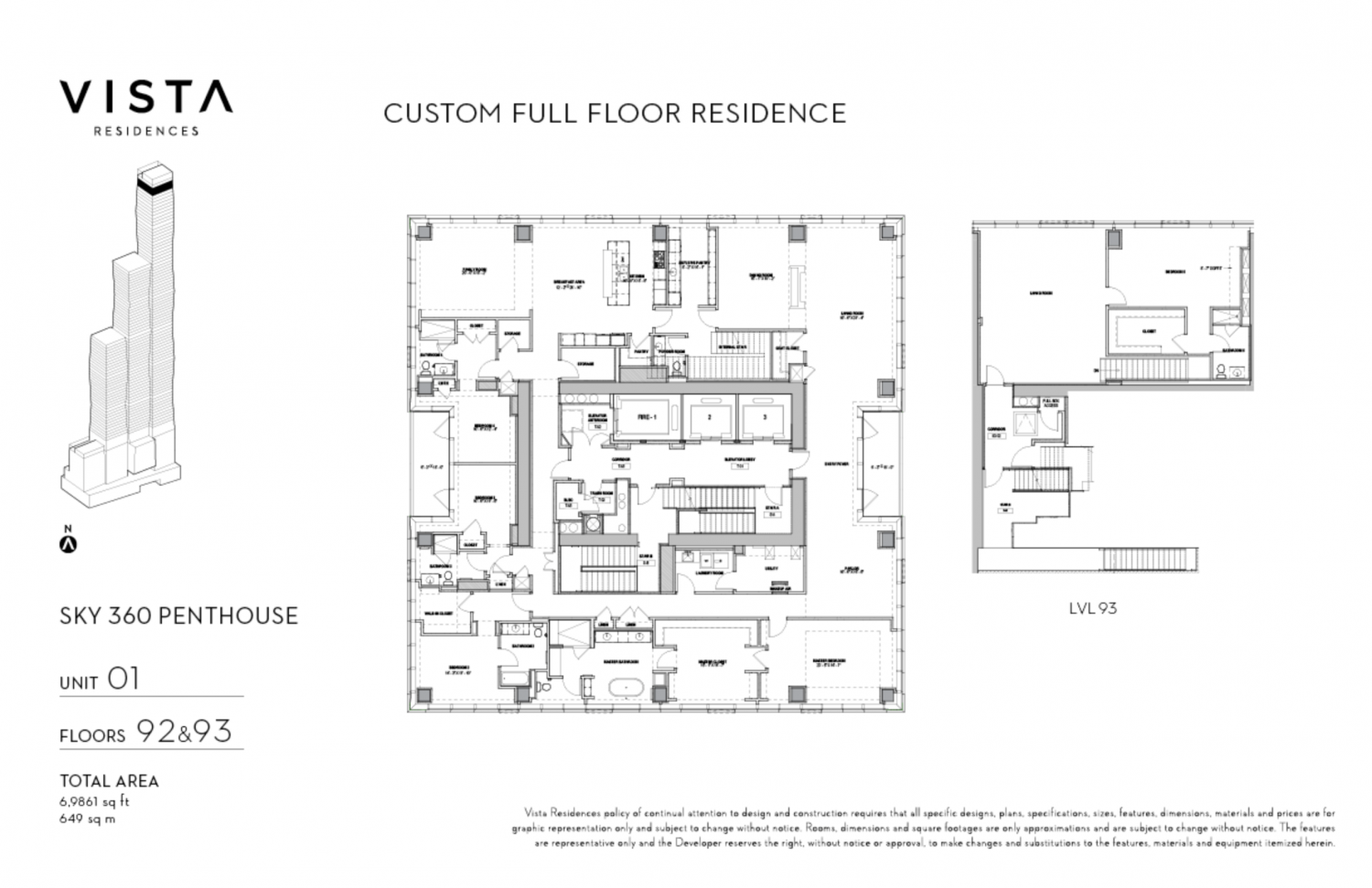 St. Regis Chicago sample penthouse floor plan