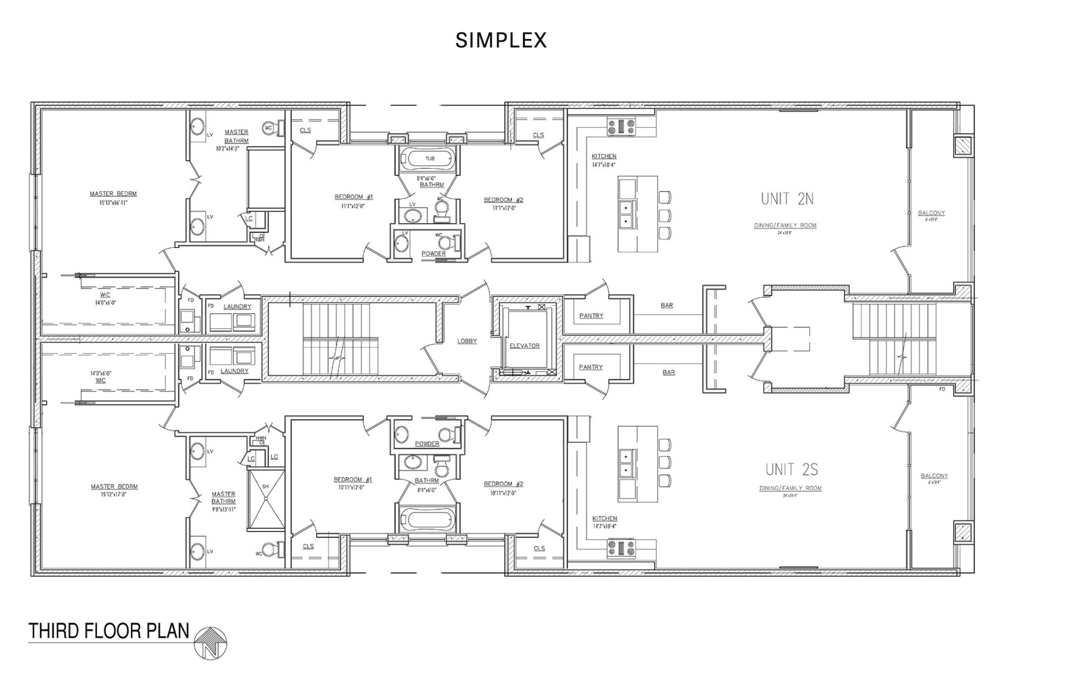 West Loop Collection simplex floor plan