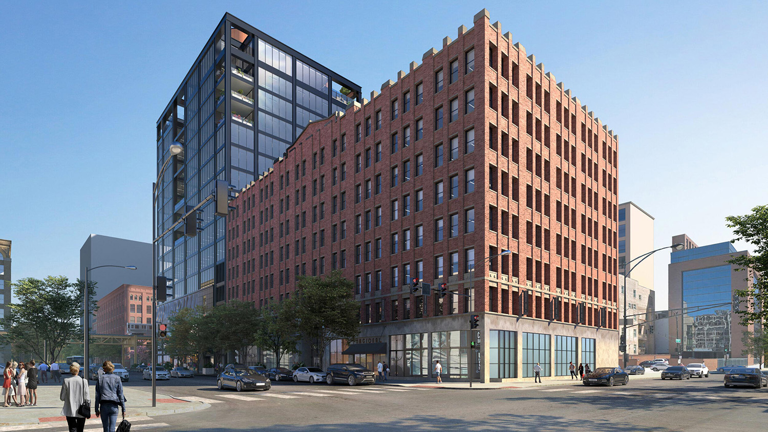 View of 311 W Huron Street. Rendering by NORR Architects