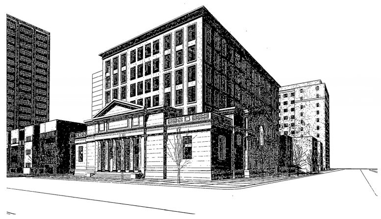 2700 N Pine Grove Avenue. Drawing by Booth Hansen