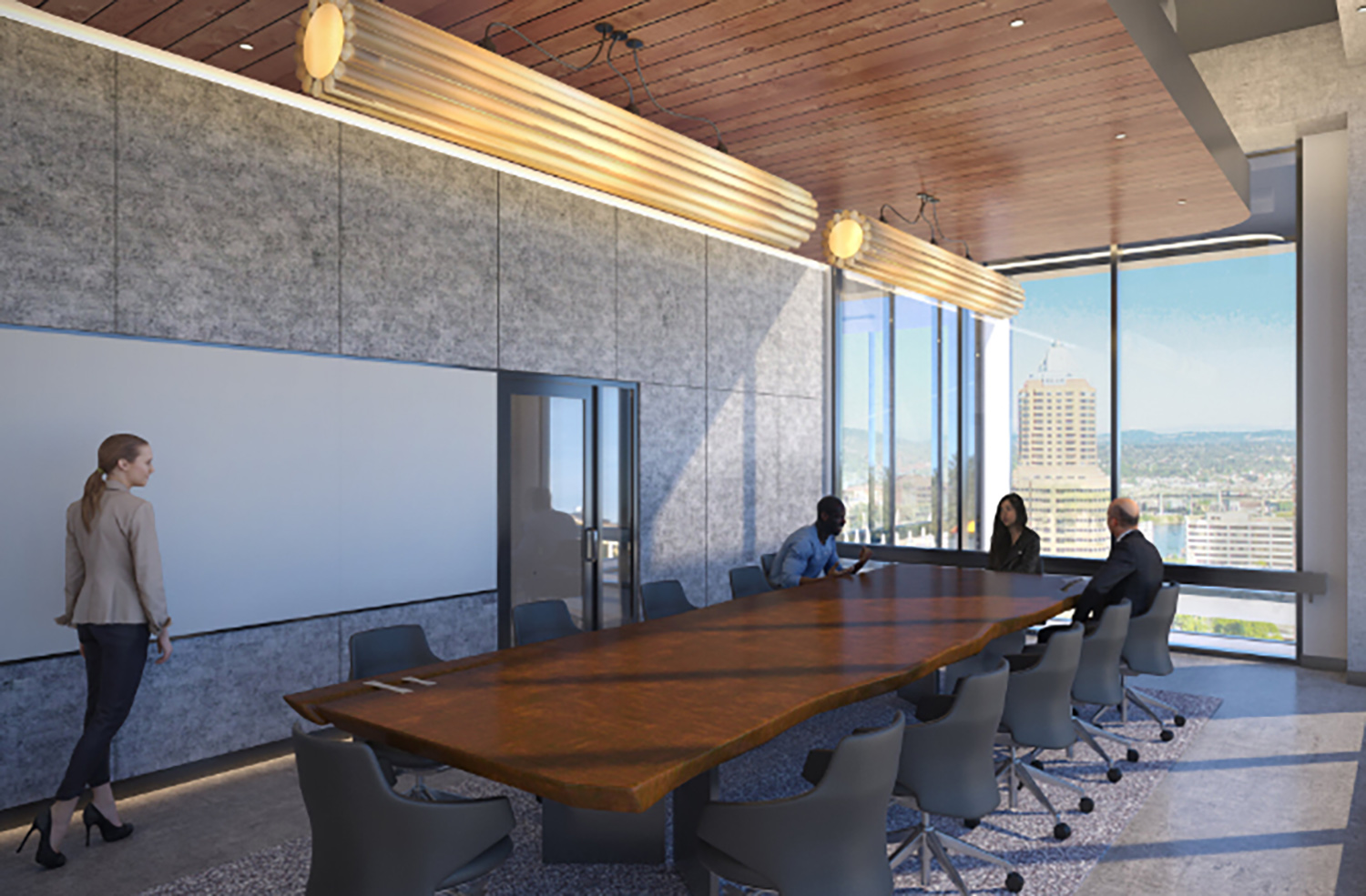 Conference Facility at 311 W Huron Street. Rendering by NORR Architects
