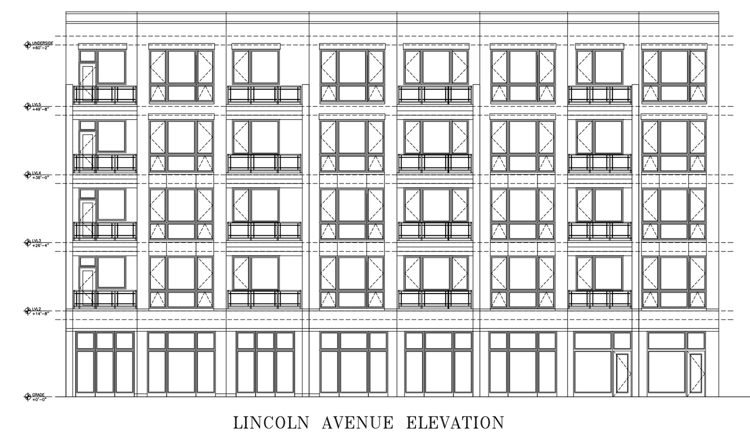 Elevation for 5214 N Lincoln Avenue. Rendering by Hanna Architects