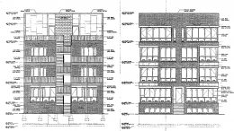 Elevations for 1533-1535 W Fry Street. Drawings by RED Architects