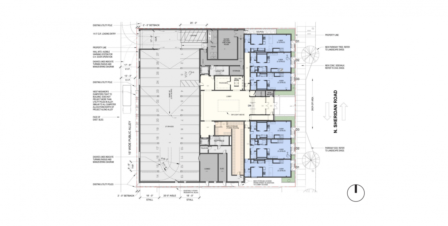 5440 N Sheridan Road first floor plan