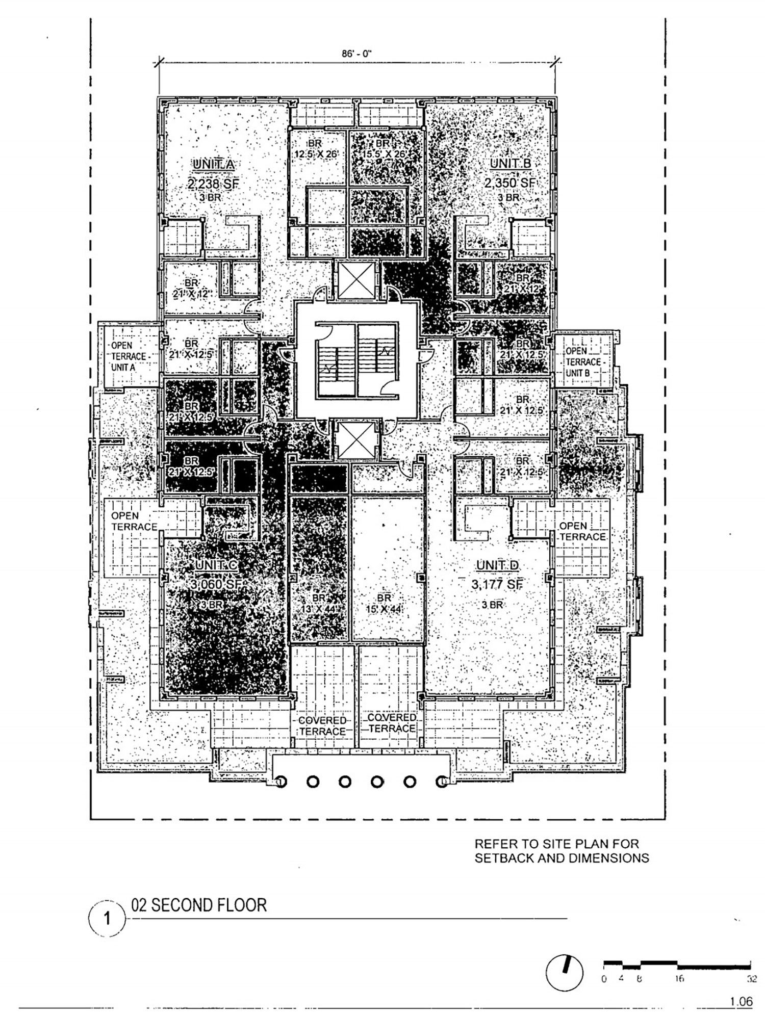 Second Floor Plan for 2700 N Pine Grove Avenue. Drawing by Booth Hansen