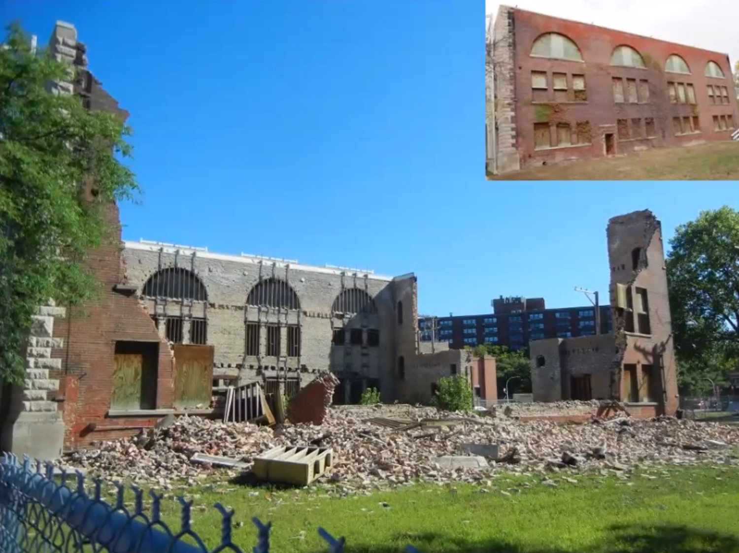 South Wall After August 2020 Collapse. Image by Landmarks Commission