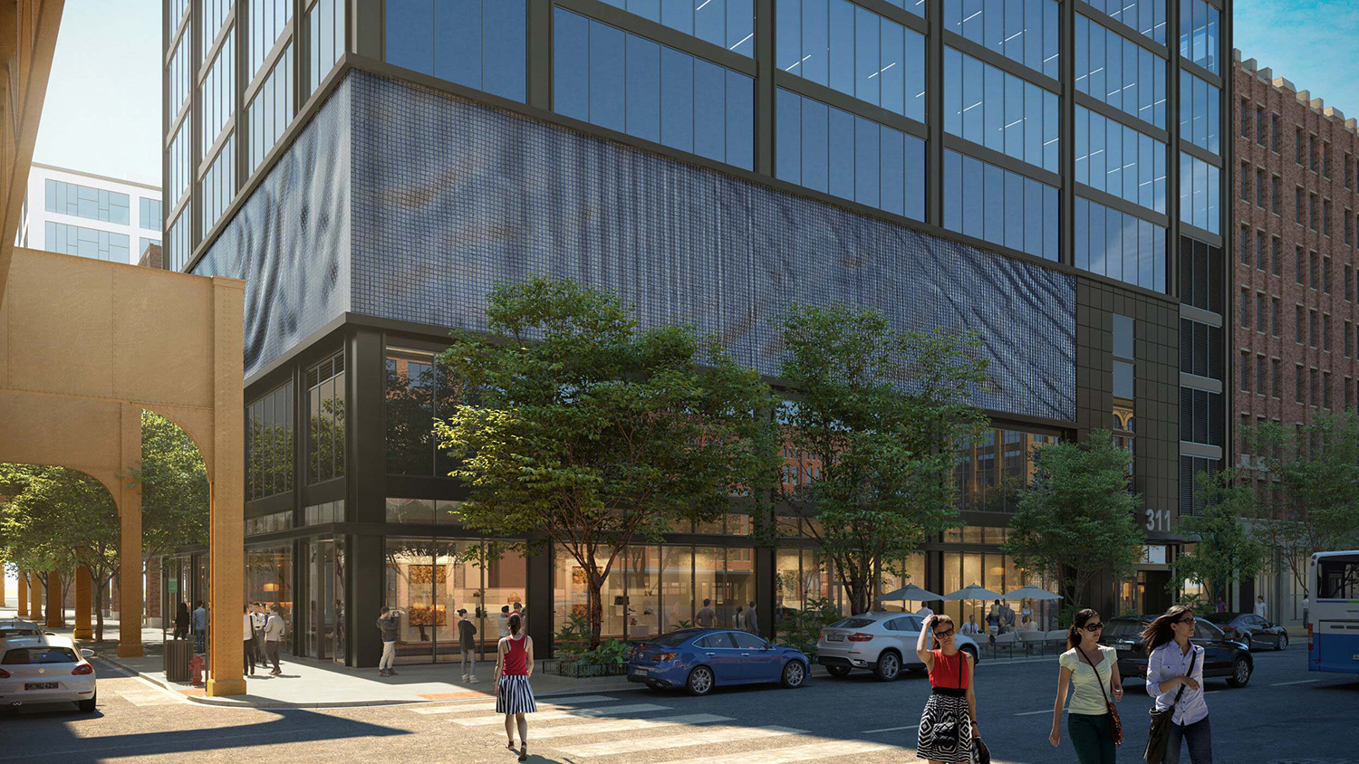 Street View of 311 W Huron Street. Rendering by NORR Architects