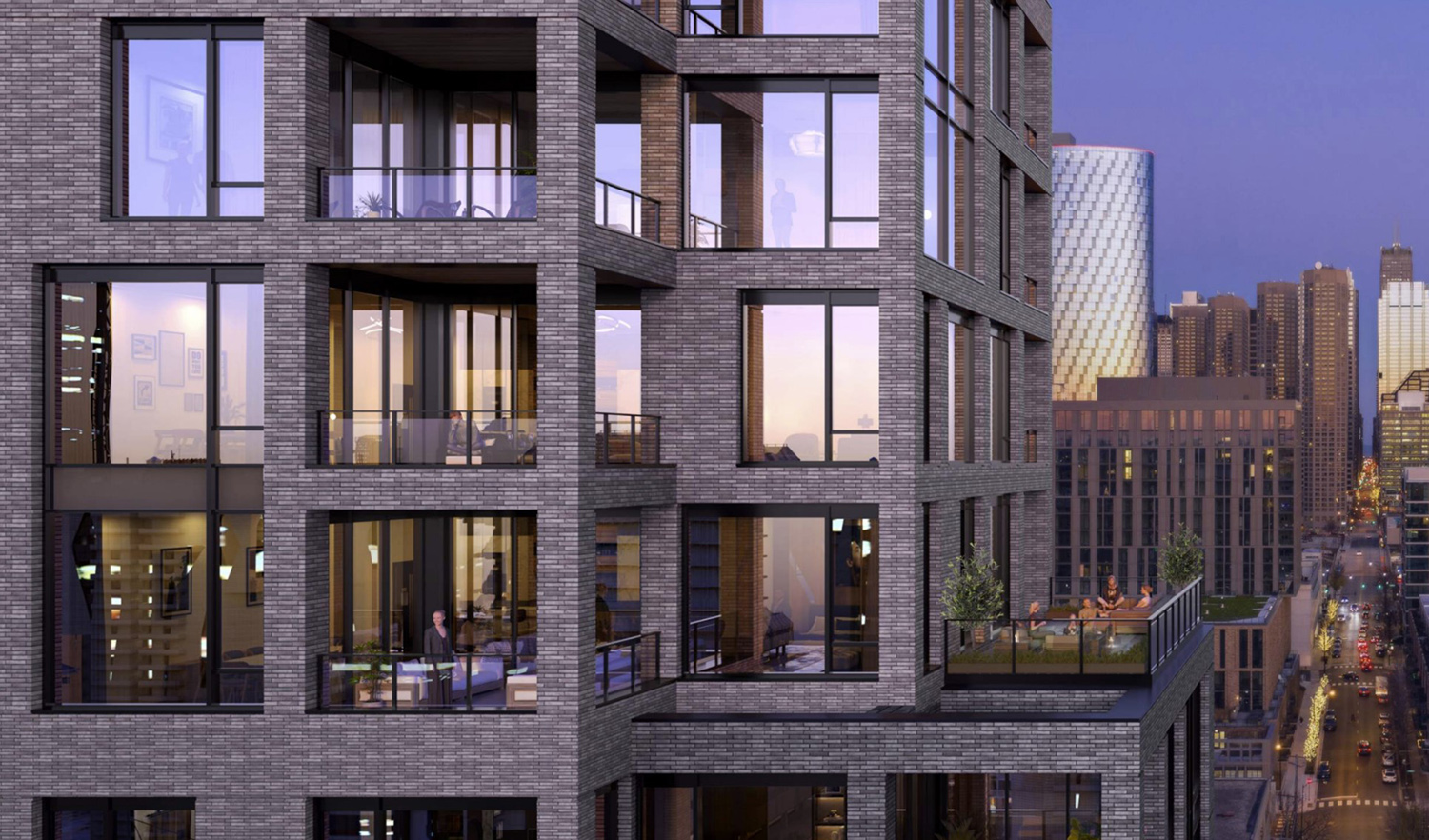 View of 23 S Sangamon Street. Rendering by GREC Architects