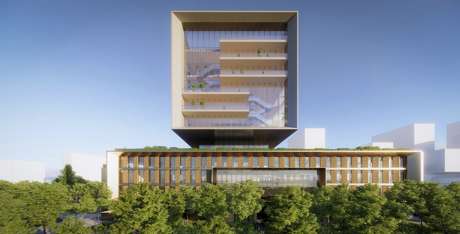 View of ARC Innovation Center at Bronzeville Lakefront Development Site. Rendering by GRIT Chicago