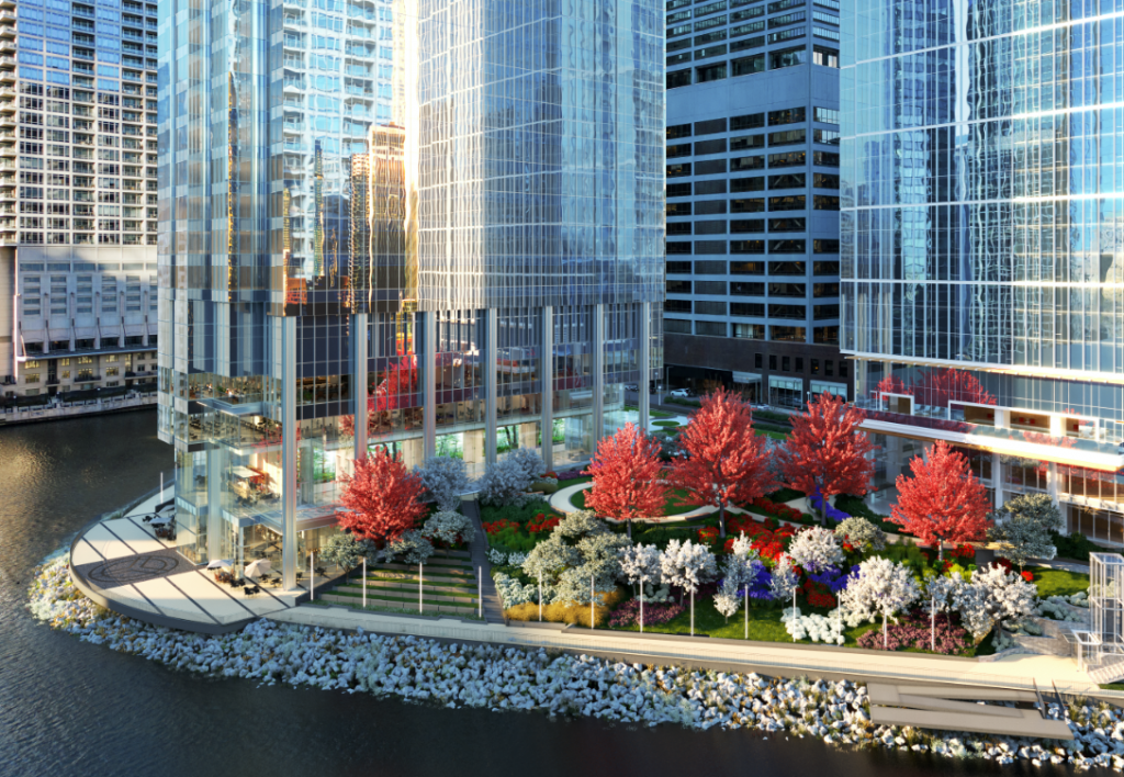 Salesforce Tower Core Tops Out in River North Chicago YIMBY