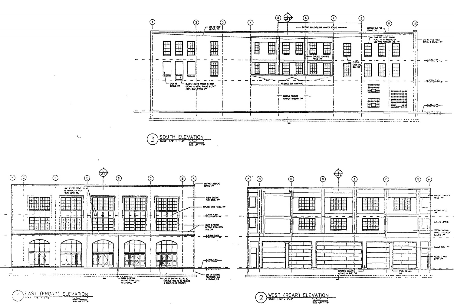 Elevations for 4046 N Hermitage Avenue. Drawing by Foster Dale Architects