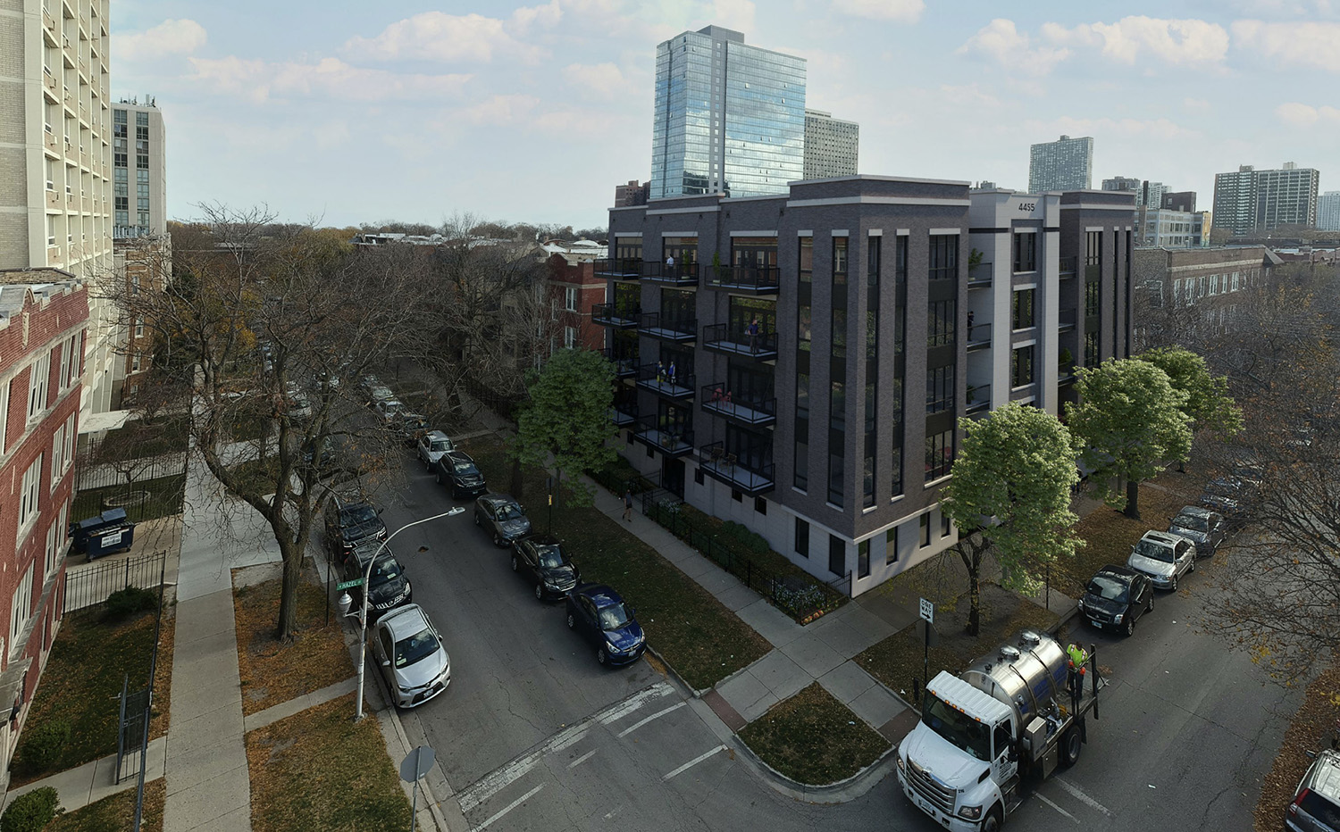 View of 4447 N Hazel Street. Rendering by SPACE Architects + Planners