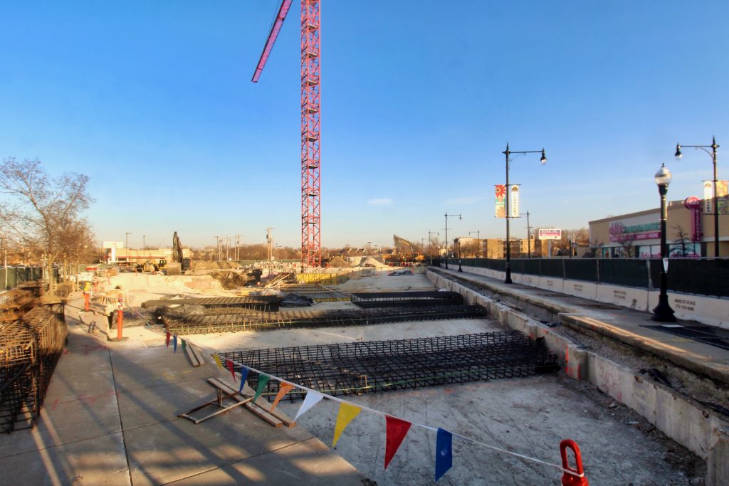 Foundation Work Progresses For Clarendale Six Corners In Portage Park Chicago Yimby