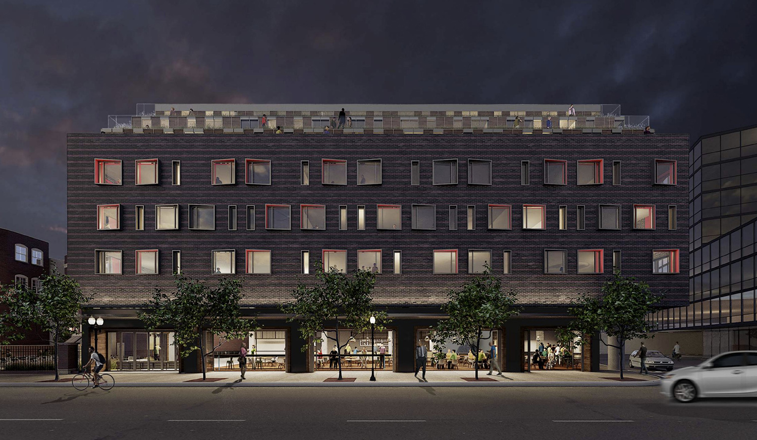 View of 3440 N Broadway. Rendering by Eckenhoff Saunders Architects