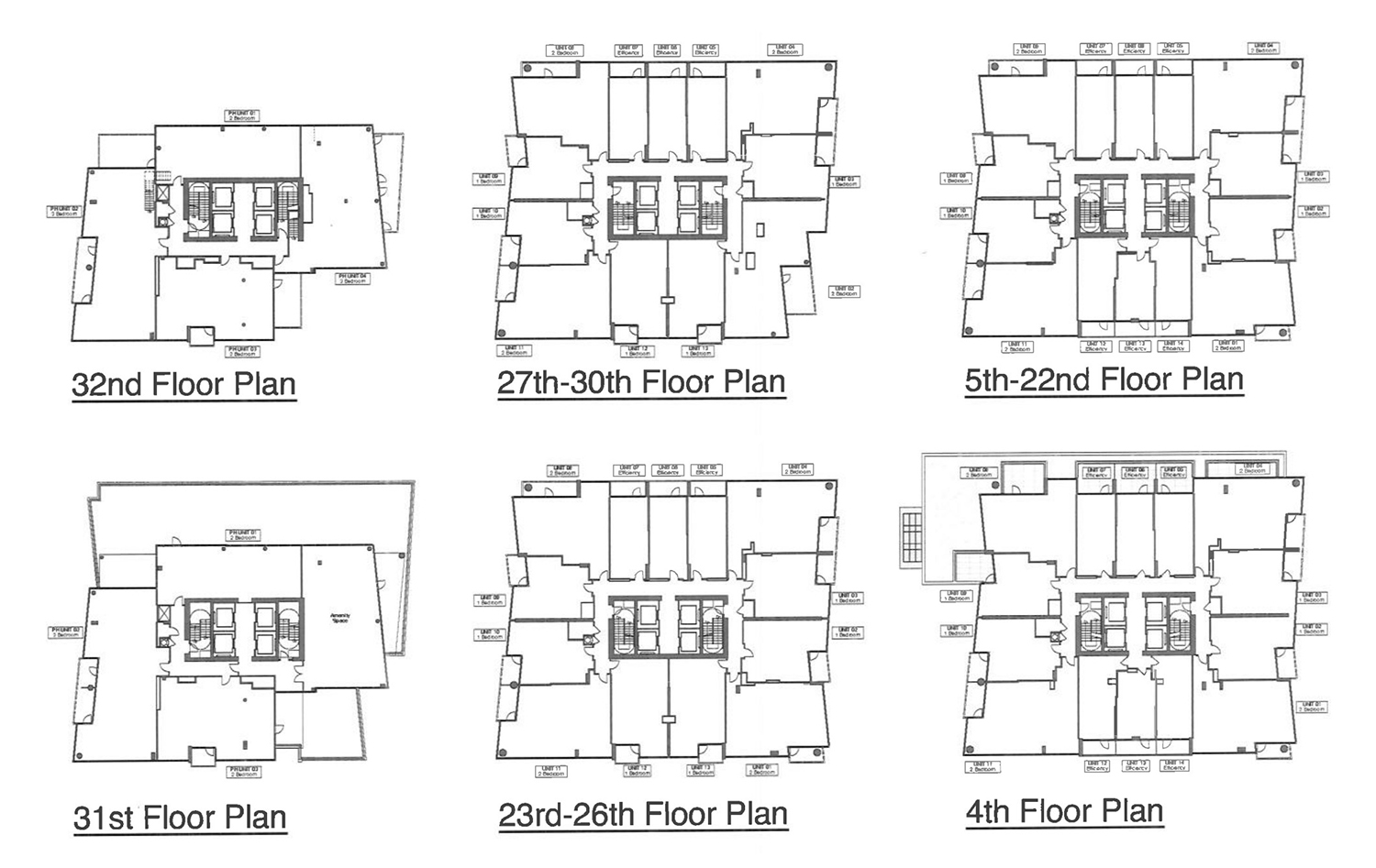 354 N Union Avenue typical floor plans
