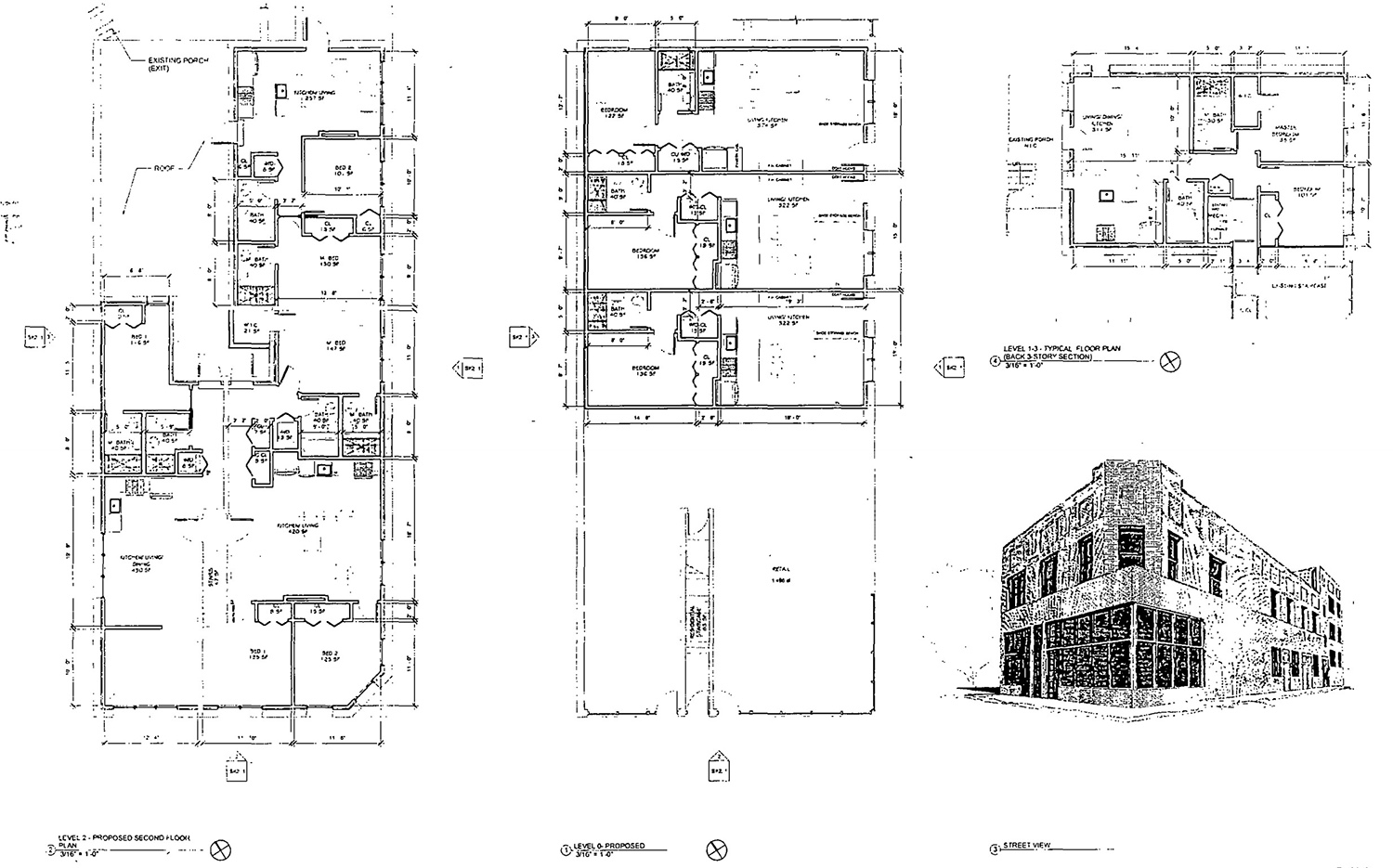 Floor Plans of 2901 N Milwaukee Avenue. Drawings by Tri Homes Today
