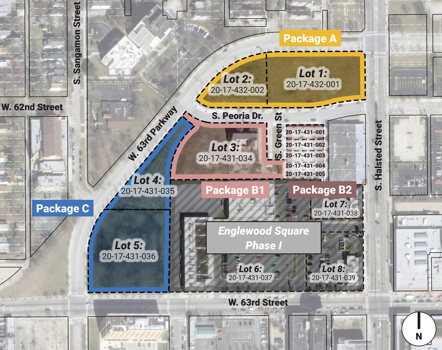 Site Map for Englewood RFP. Diagram by City of Chicago