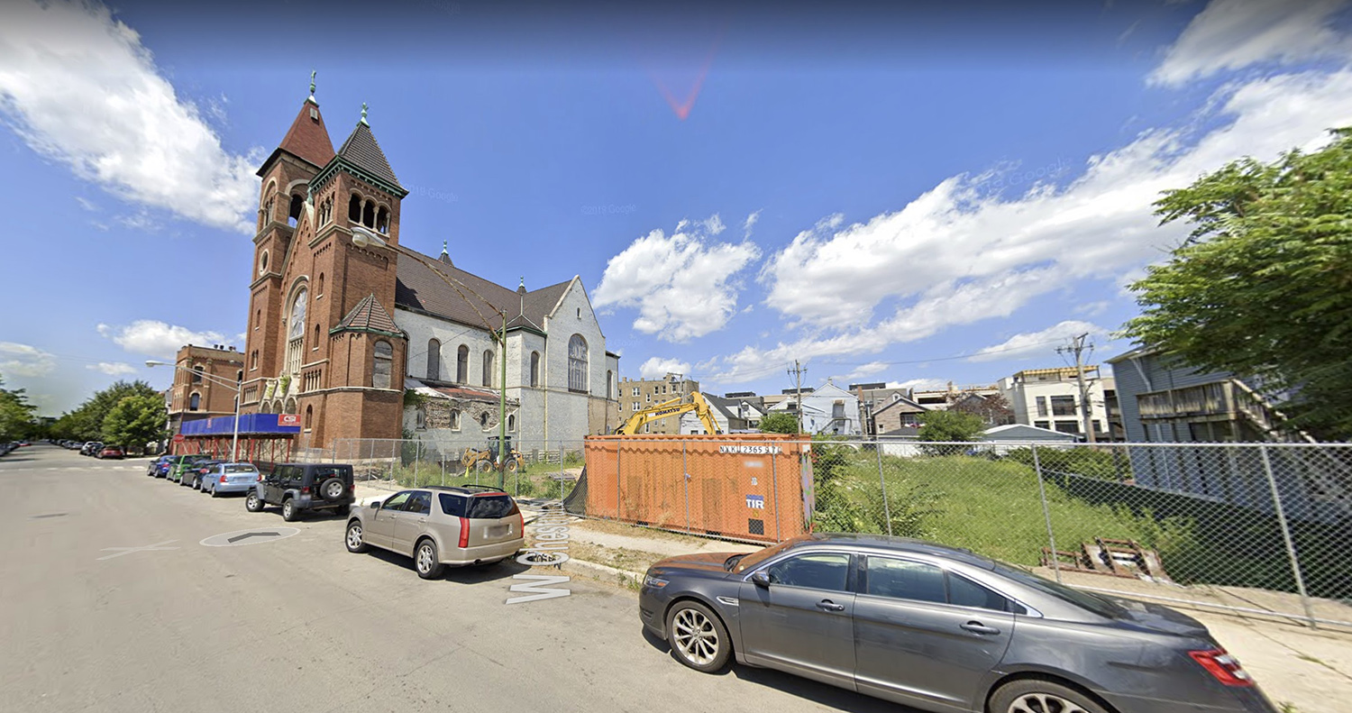St. Boniface Church and the Adjacent Vacant Lot via Google Maps