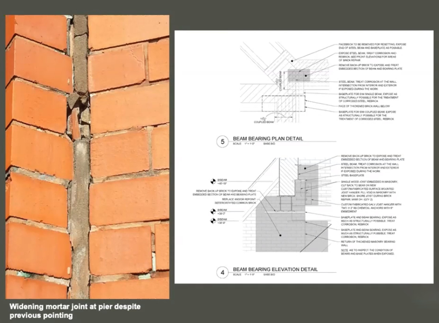 Widening Mortar Joint Conditions and Drawings. Drawings by Wauters Design