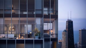 One Chicago condominium unit and private terrace