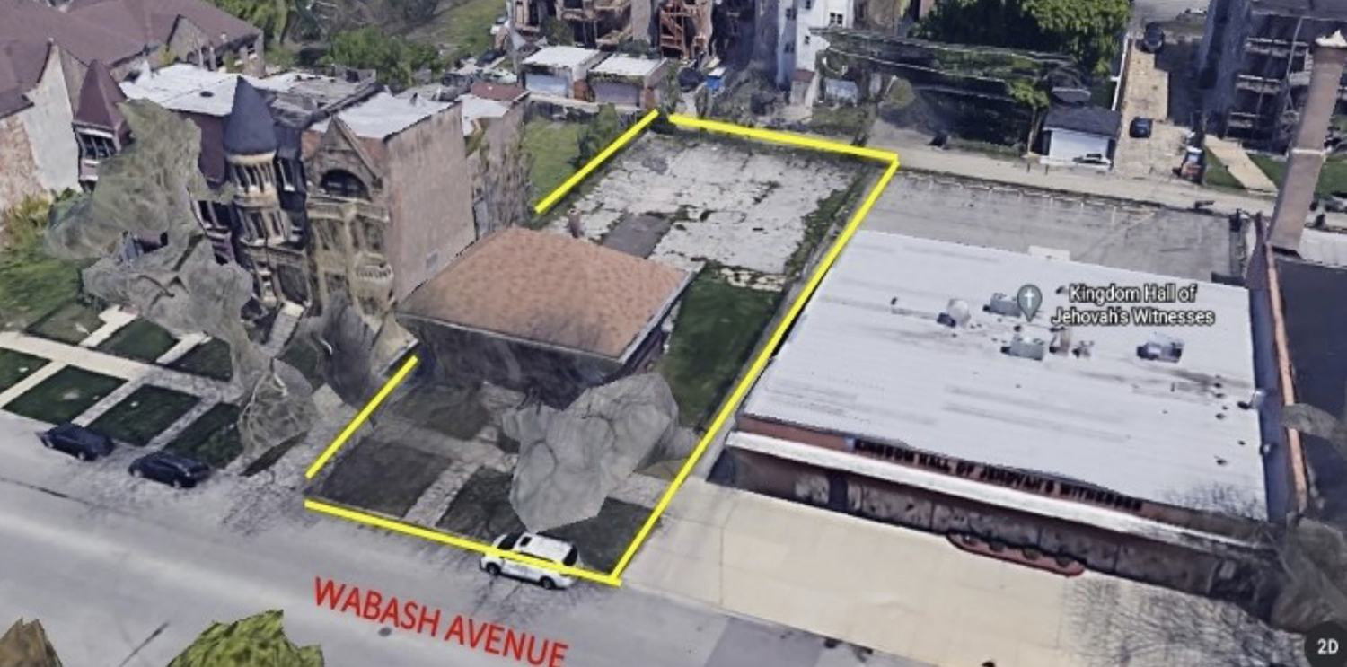 Aerial View of Structure at 5021 S Wabash Avenue. Images by DPD
