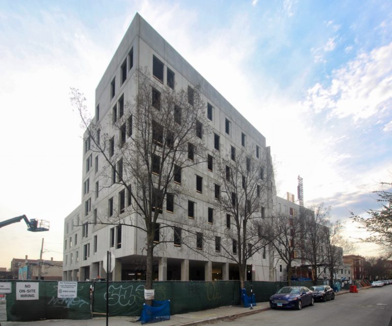 Exterior Walls Complete for Emmett Street Apartments in Logan Square