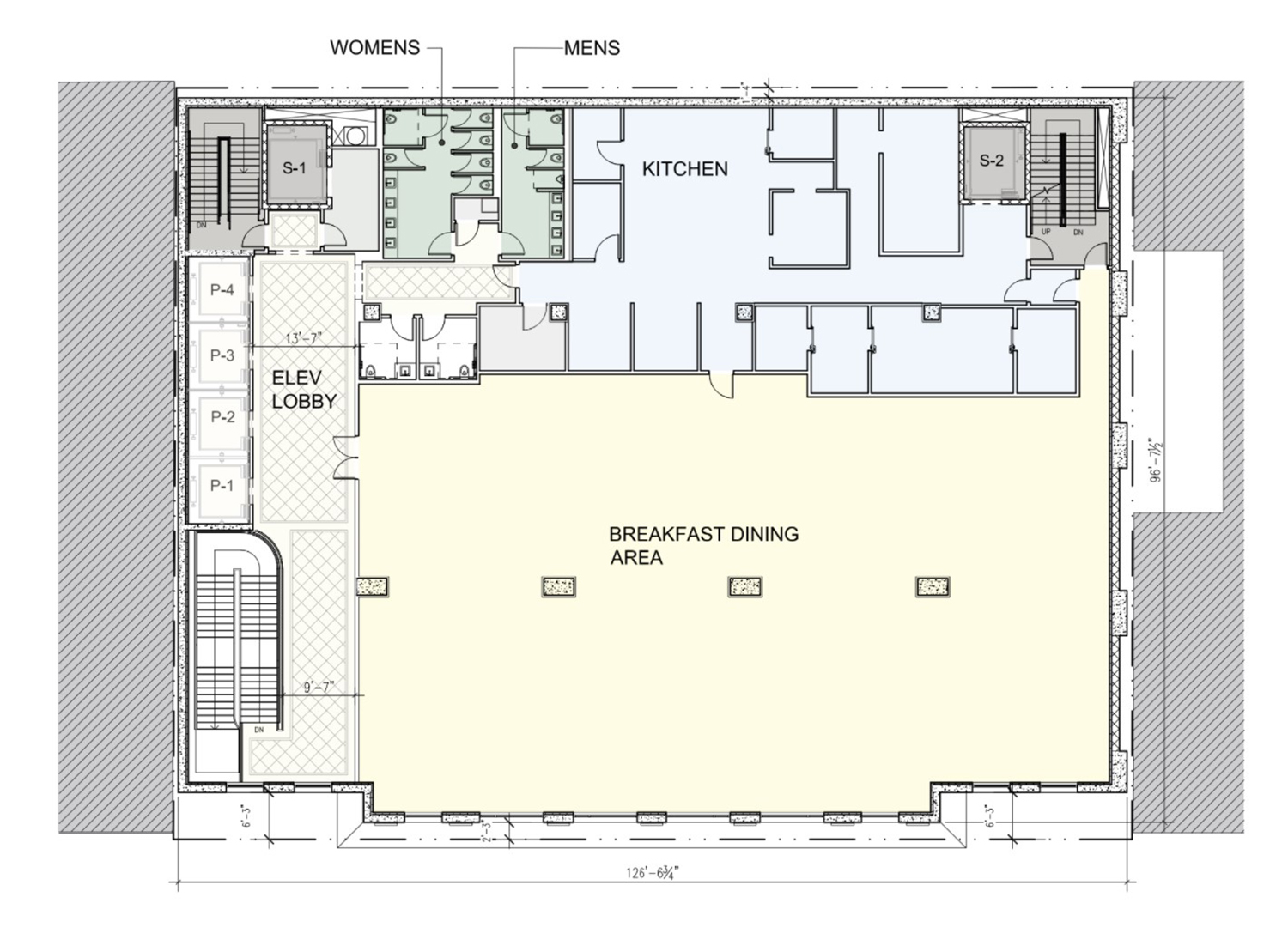 Second Floor Plan for 150 E Ontario Street. Drawing by Lucien LaGrange Studio