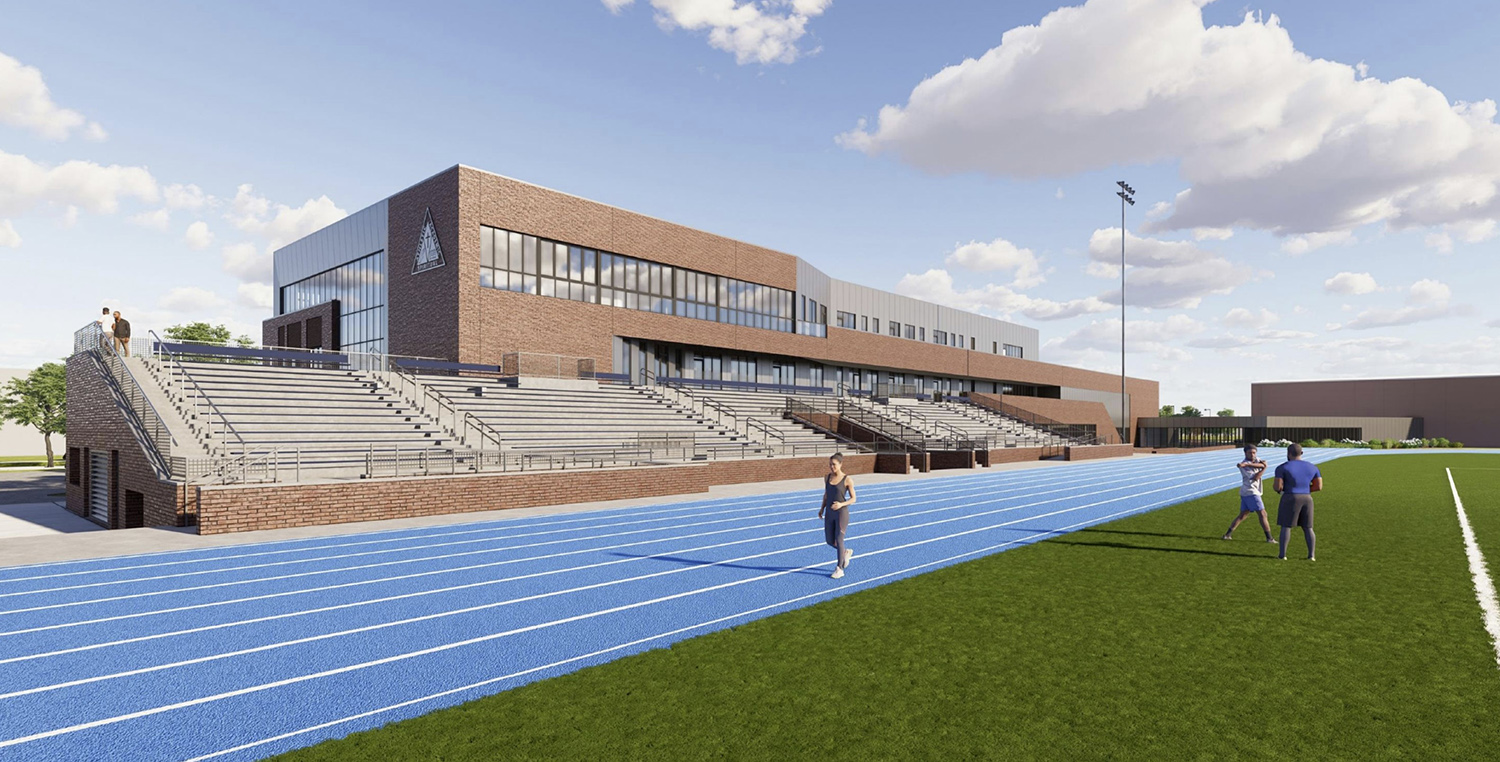 Stadium at Chicago Hope Academy at 731 S Washtenaw Avenue. Rendering by Team A