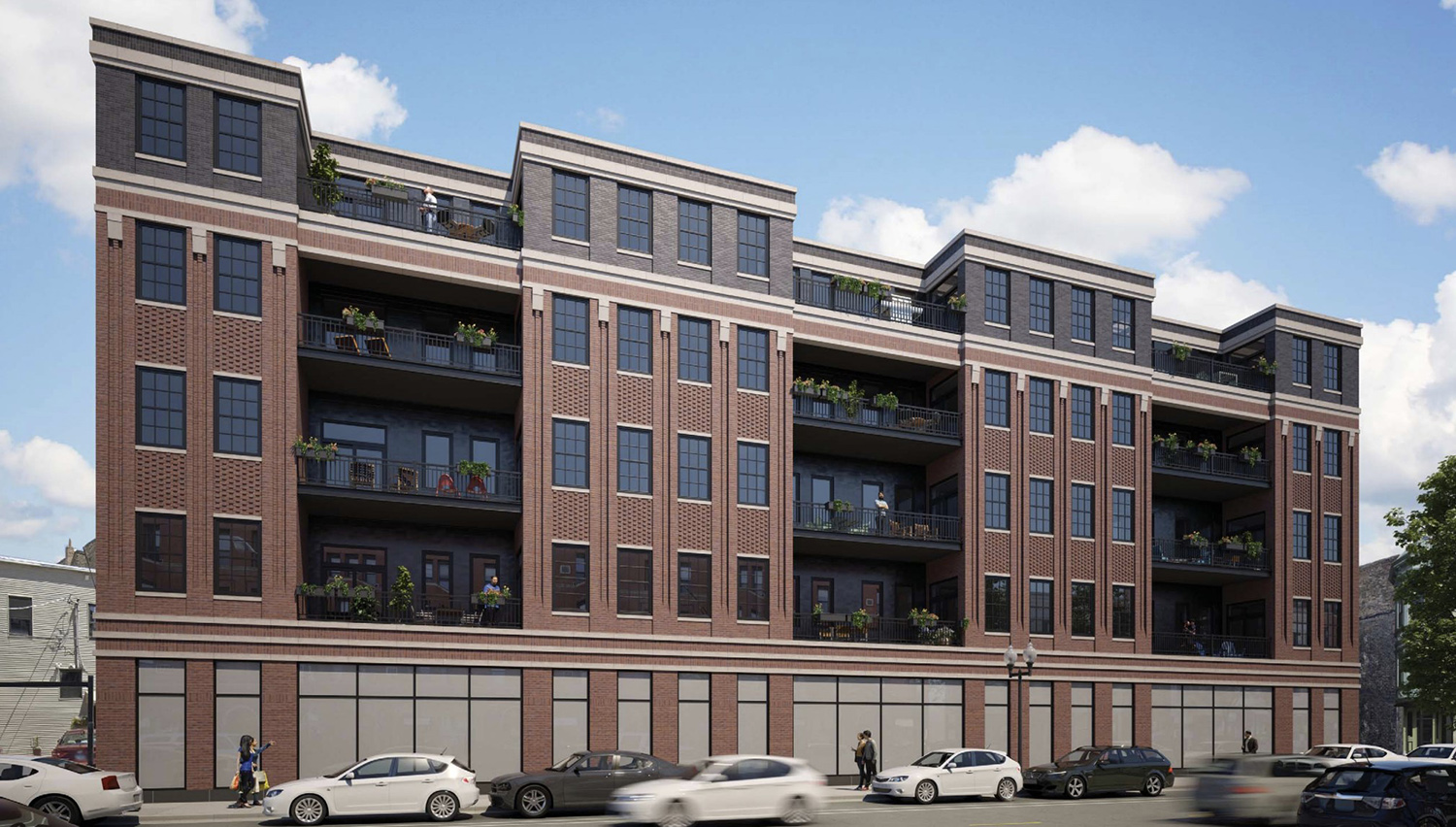 View of 3914 N Lincoln Avenue. Rendering by SPACE Architects + Planners
