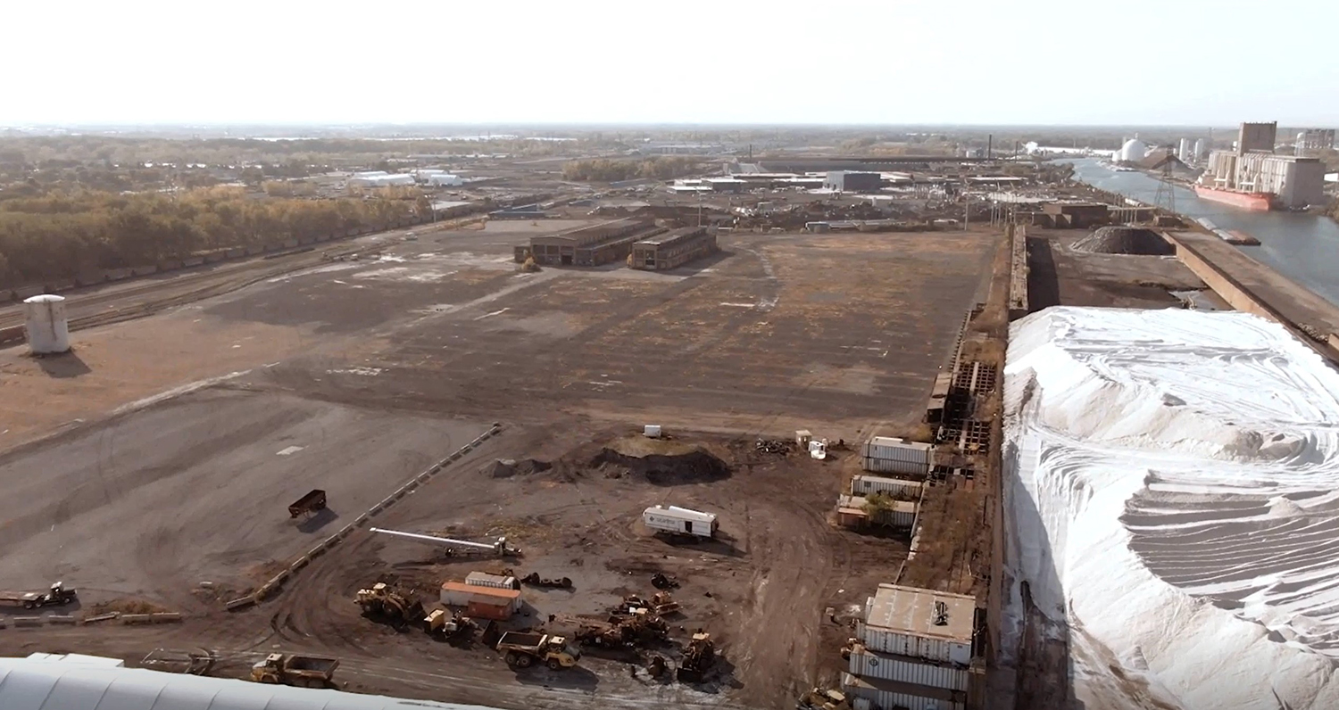 Aerial View of Existing Site at 11118 S Buffalo Avenue. Image by The Invert Chicago