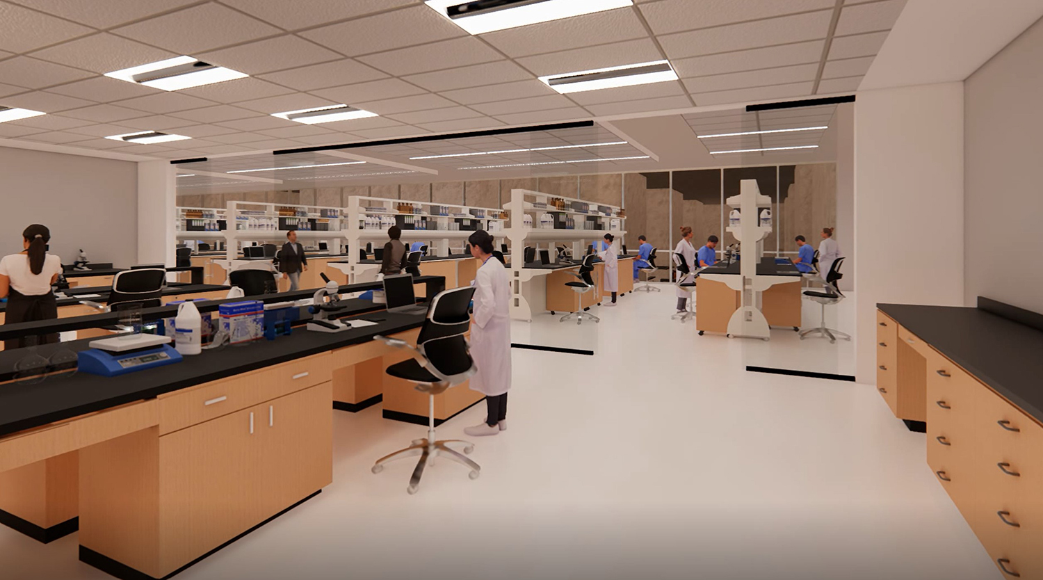 Laboratory Space at The Invert Chicago. Rendering by The Invert Chicago