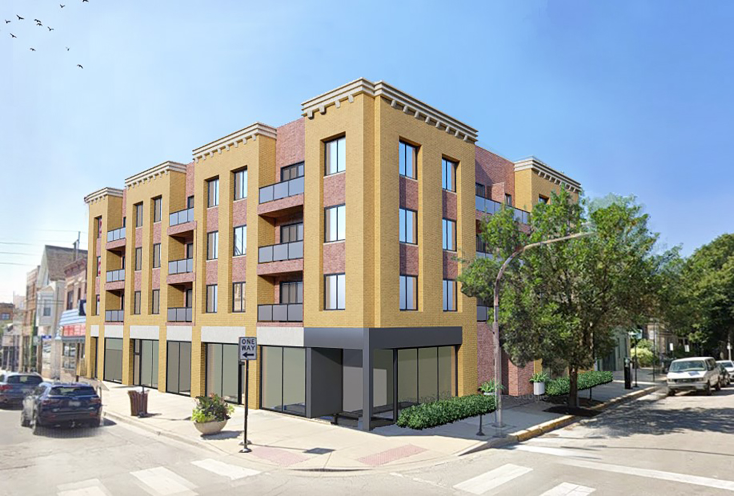1138 W Belmont Avenue. Rendering by Red Architects